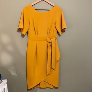 ☀️ Yellow Cocktail Dress US Size 6 NWOT